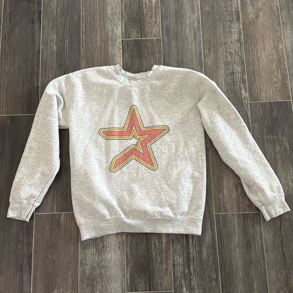 Gildan Houston Astros Sweatshirt | Small | Gray - Picture 4 of 6
